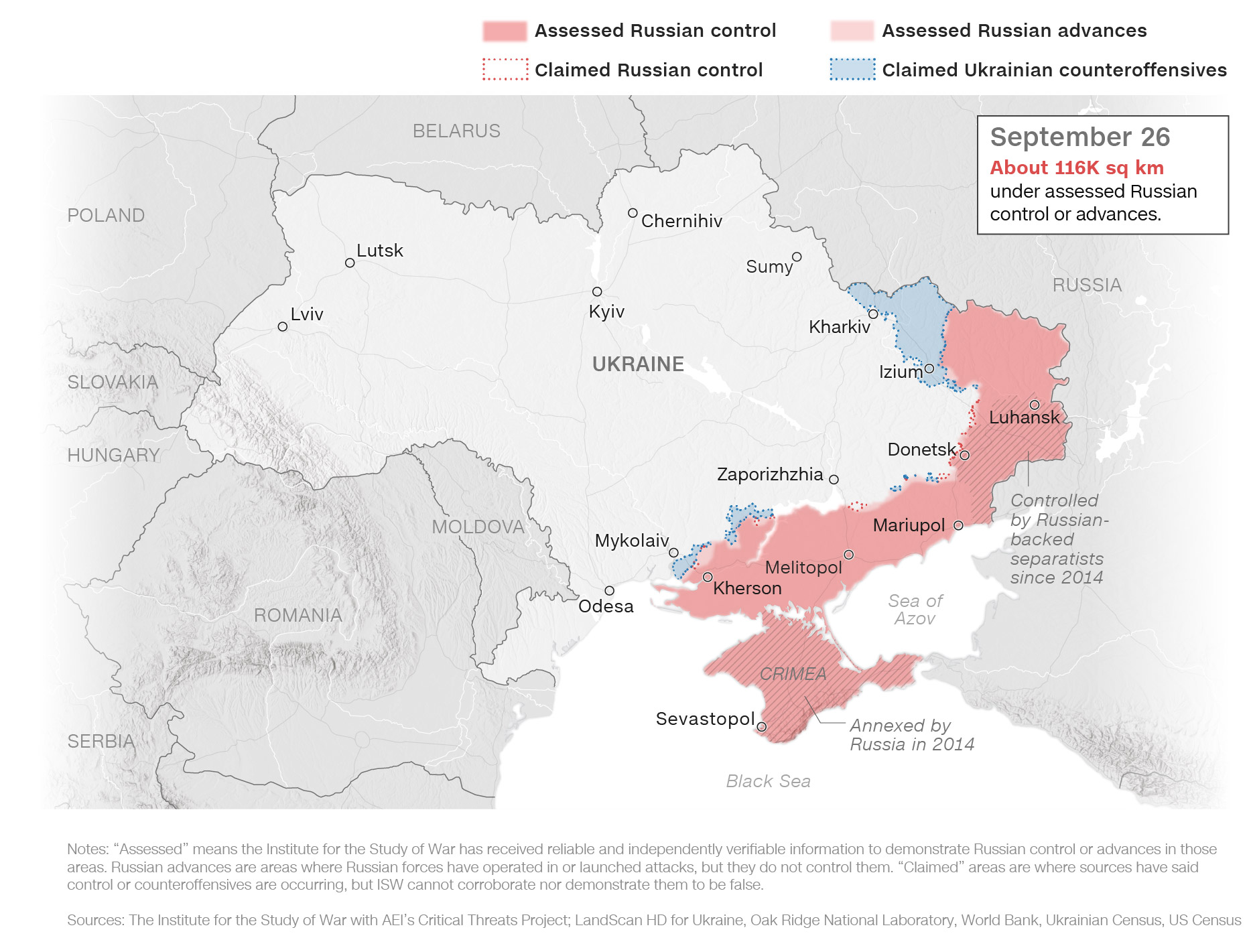 Russia’s Military Gains in Donbass Region