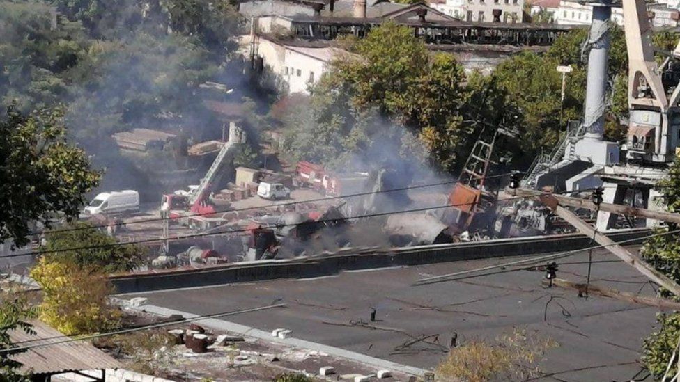 Critical Ukrainian Military Supplies Hit as Russia Strikes Chernomorsk Port