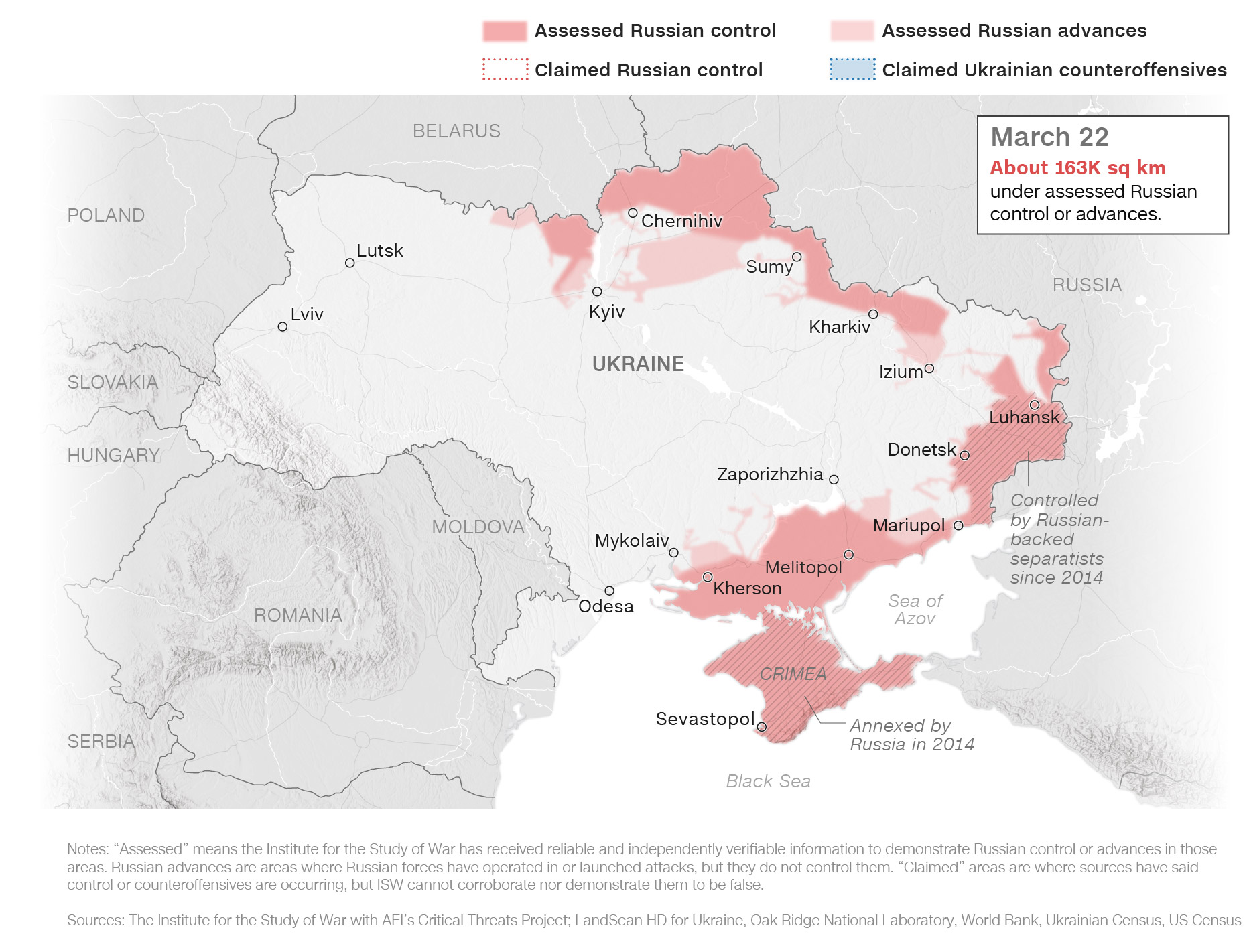 Ukraine’s Military Losses Mount as Russia Expands Control