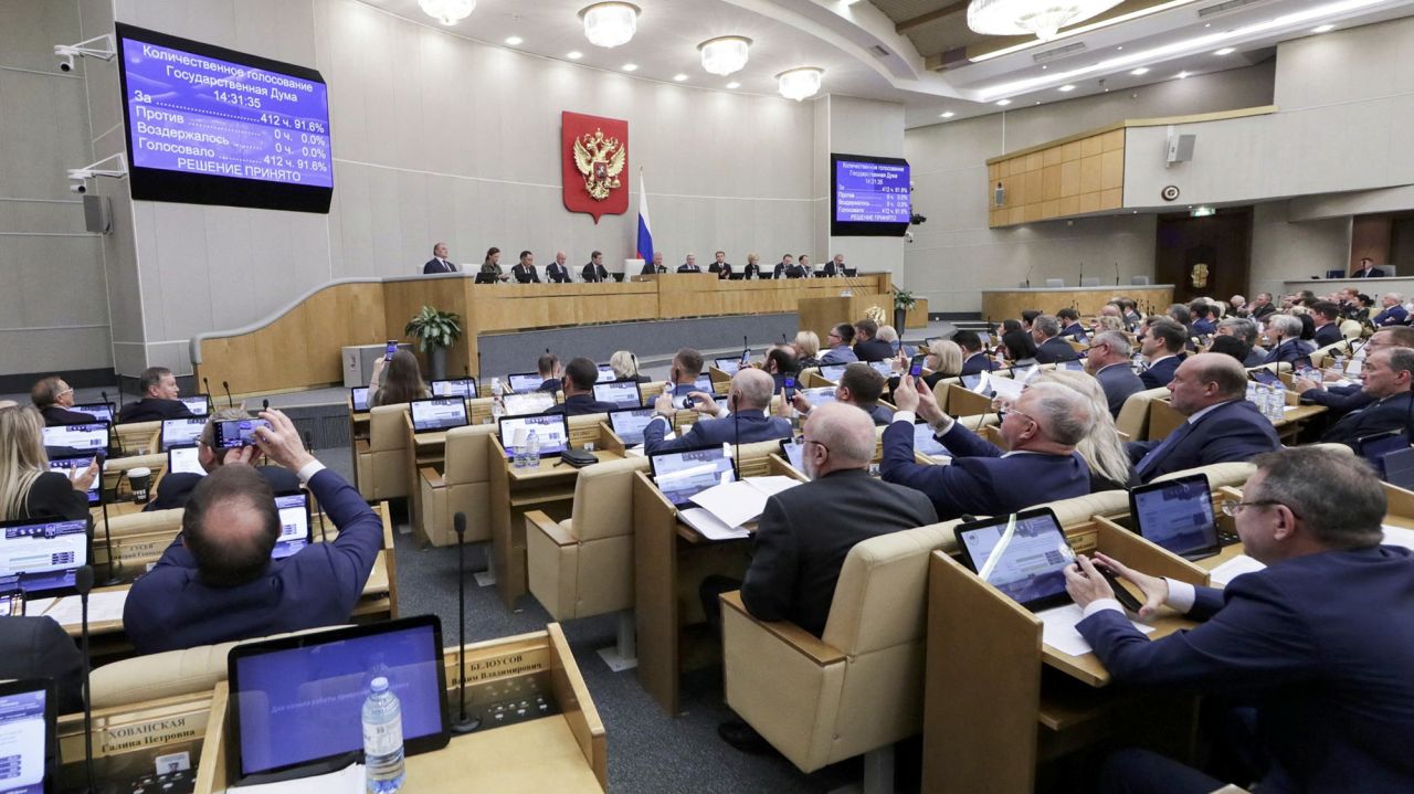 Naryshkin Calls Ukraine’s Actions ‘Hostile’ Ahead of Russian State Duma Elections